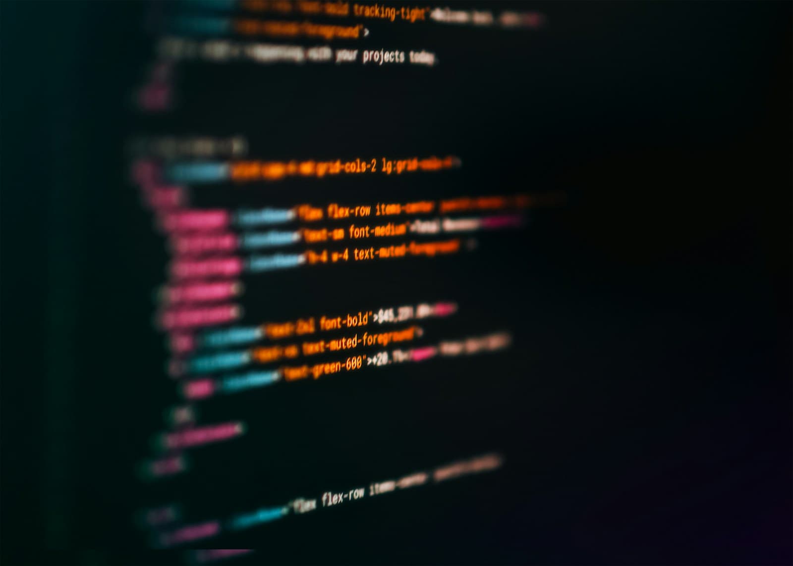 Linhas de codigo em tela escura representando integracao via Model Context Protocol